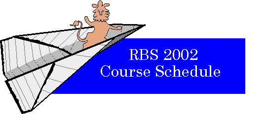 Rare Book School 2002 Course Schedule