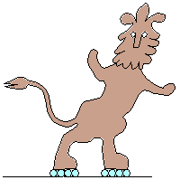 The Roller Skate Lion