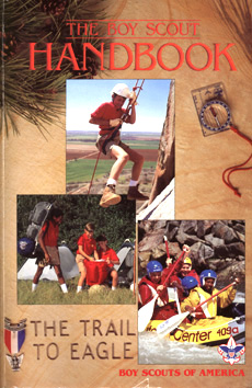 The most striking difference between earlier editions of the Handbook and the 10th edition (1990-1998) is the use of color photographs (as opposed to drawings), not only on the cover but also throughout the book. This edition is also packed with information on camping, cooking, fire building, and other recreational Scouting activities.